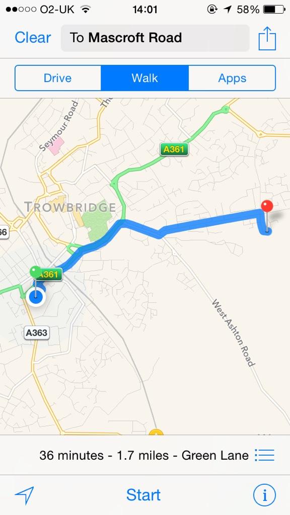 aaaron1991's tweet photo. Had to walk to go get my car. Used maps on my phone to see how long it would take and it lied!! #iphonemaps http://t.co/phAcuSjLgS