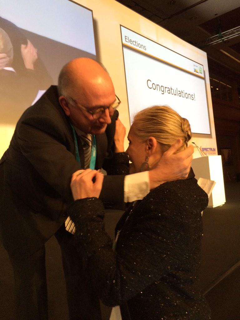 IBTMevents's tweet photo. “@ICCAWorld: CONGRATULATIONS Nina Freysen-Pretorius on becoming the new #ICCAWorld President! http://t.co/9pmKophBCB” #eibtm14