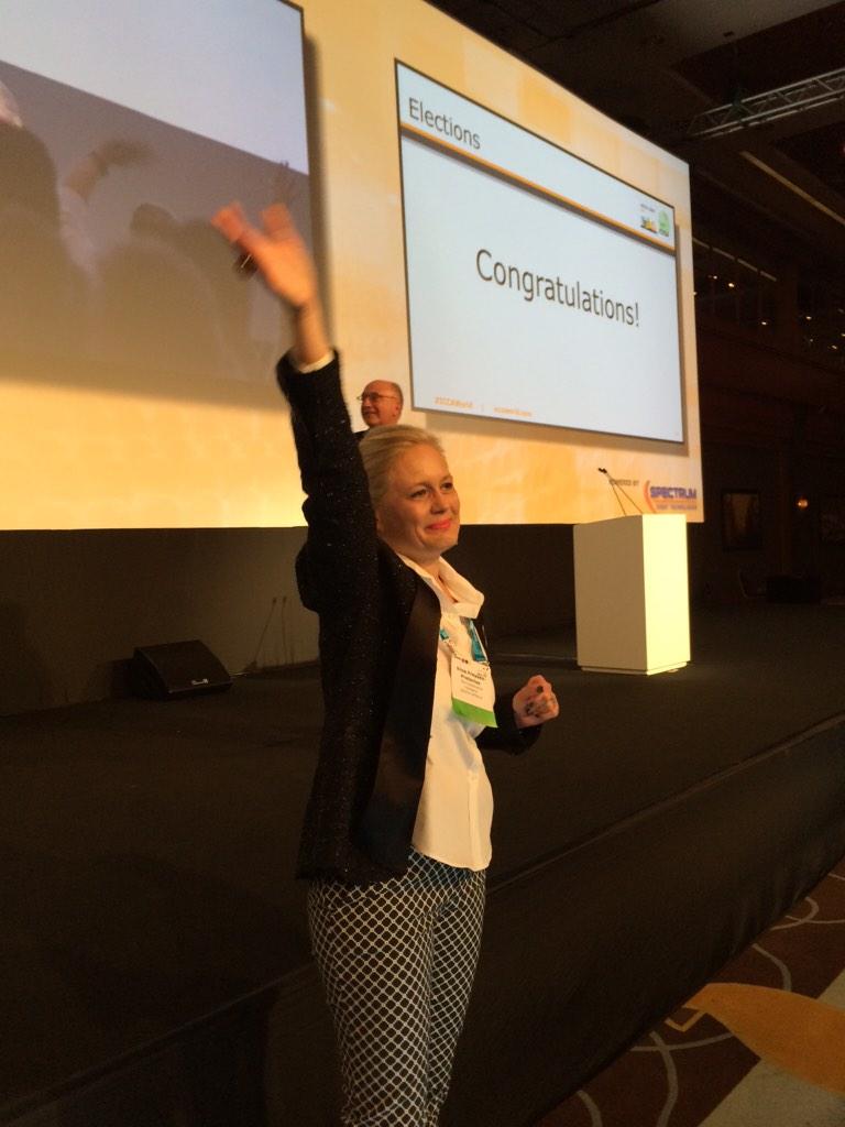 IBTMevents's tweet photo. “@ICCAWorld: CONGRATULATIONS Nina Freysen-Pretorius on becoming the new #ICCAWorld President! http://t.co/9pmKophBCB” #eibtm14