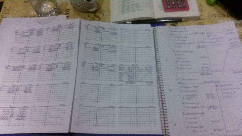 ndueben's tweet photo. homework.task was:create an opening balance sheet and an closing balance sheet...result is in...I love accounting.😍 http://t.co/WWlX3hYOnx