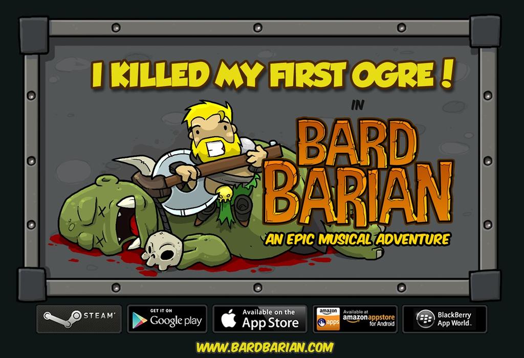 TerBalint's tweet photo. I just defeated my first Ogre in BARDBARIAN! Can you? http://t.co/CTVHFFEAXz http://t.co/ONKorIbpQt