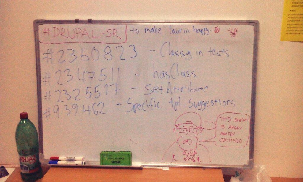 euphoric_mv's tweet image. Awesome illustration of sprint on #DrupalCampRS by @rteijeiro