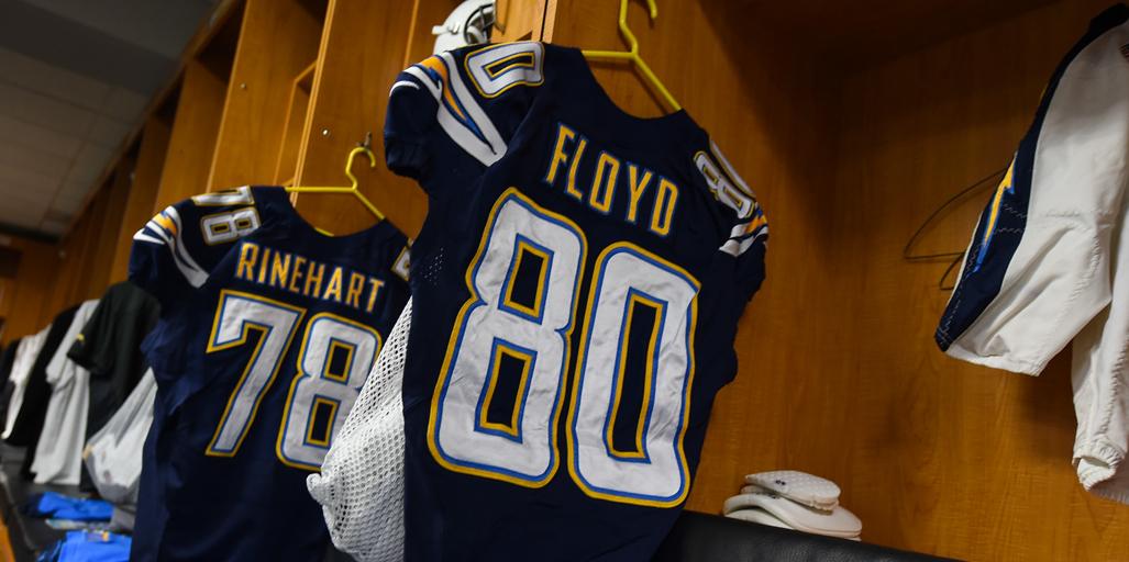 sleeveless chargers jersey