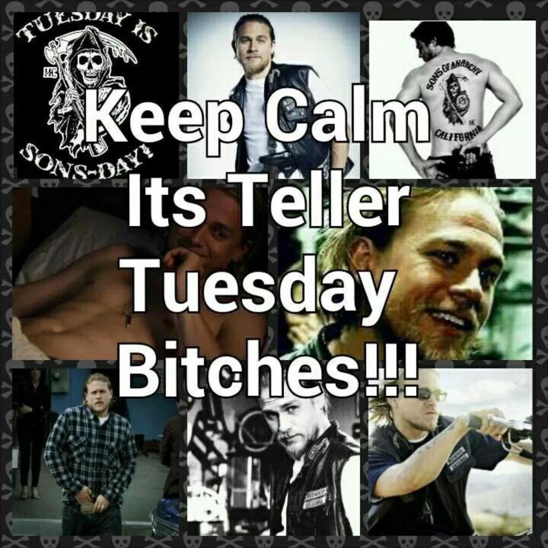 SonsOfAnarchyEs's tweet photo. Joder, un "Teller Tuesday" en España te rentaba eh http://t.co/ejwJVAIYdz