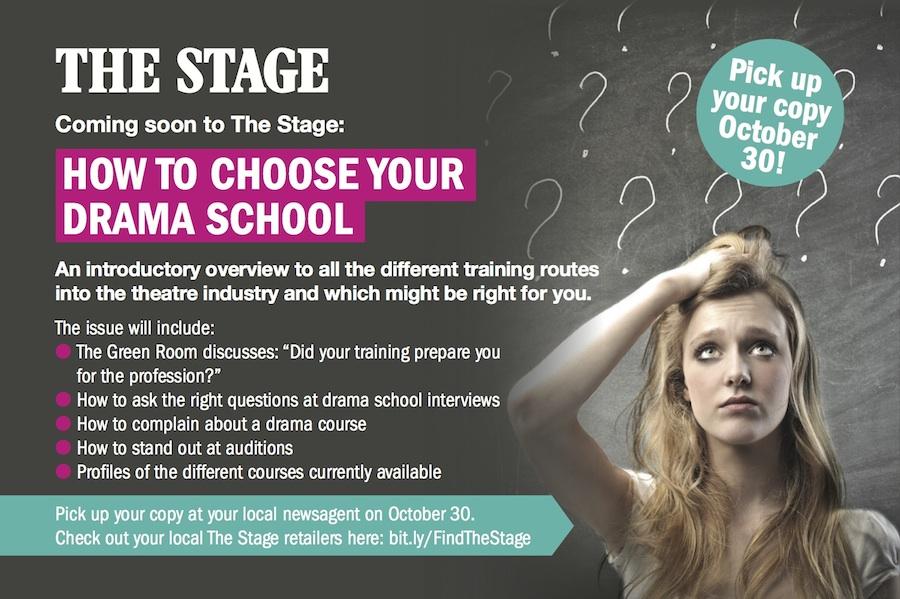 TheStage's tweet image. Don't miss out: Pick up a copy of The Stage drama school special from your local newsagents bit.ly/1thg92k