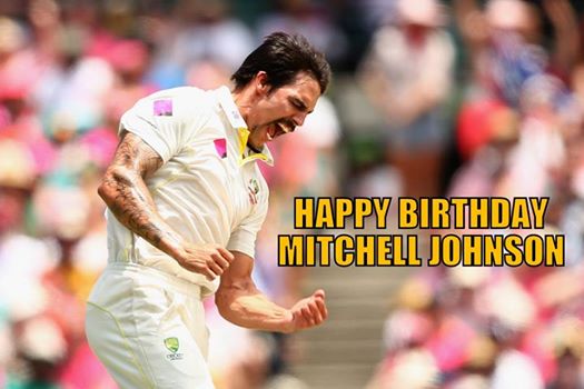 The dangerous Mitchell Johnson turns 33 today.
Happy Birthday! 