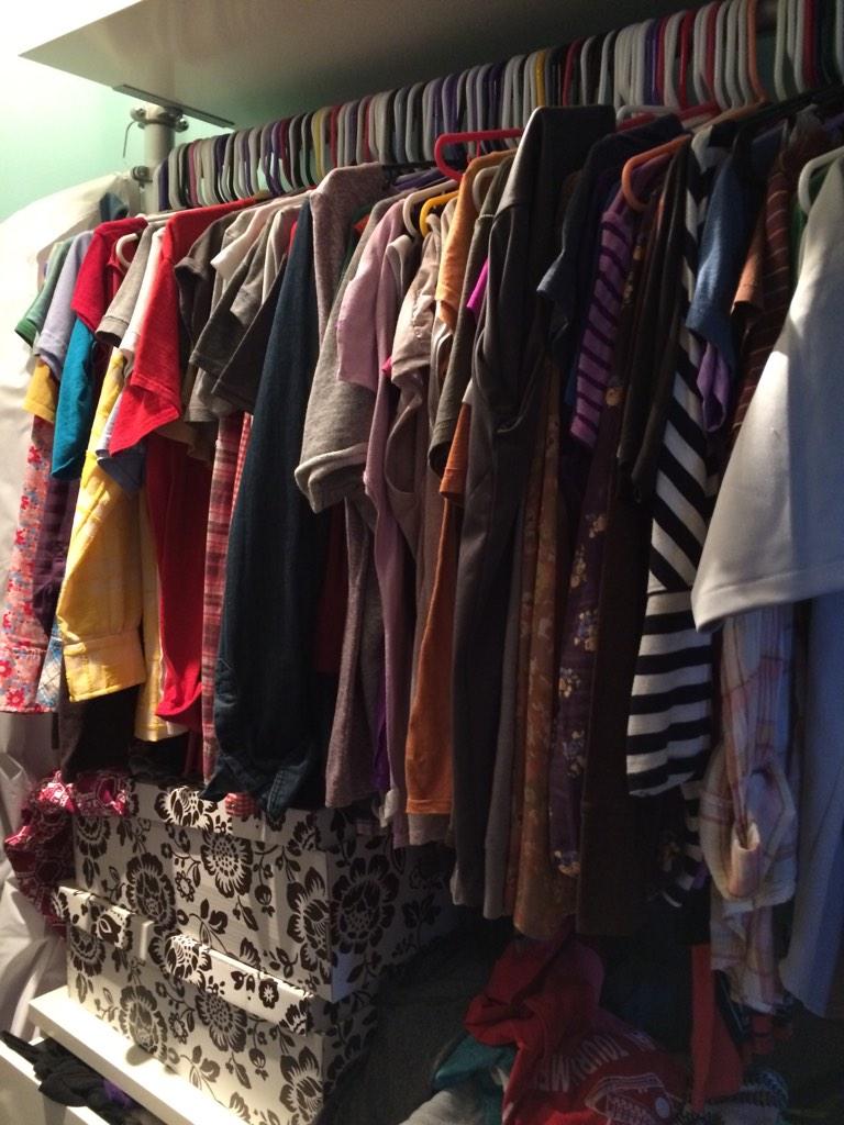 gcondill's tweet photo. What to wear?!? First time in 48 days I don't just put on TGPP shirt & jeans! #novemberproblems #nowihavetothink http://t.co/KXLOTW8h8C