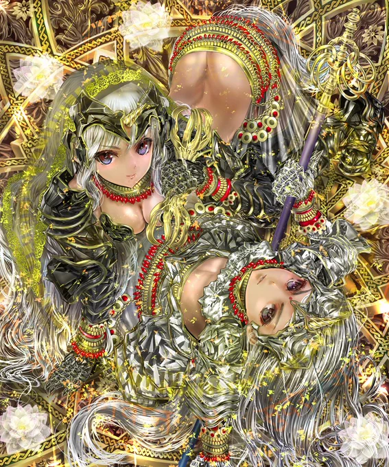 pixivに投稿しました アシュヴィン双神 #pixiv   