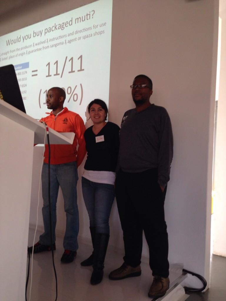 LeanJoburg's tweet photo. @MutiHub explaining their use of the Javelin board. Filled with awesome learnings and research. #LeanJozi http://t.co/UFm03Gd5qu