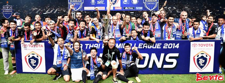 with94pm's tweet photo. 🏆⚽ #BuriramUnited #BUTD  #TPL2014 #CHAMP http://t.co/5w8mA4Yk3b