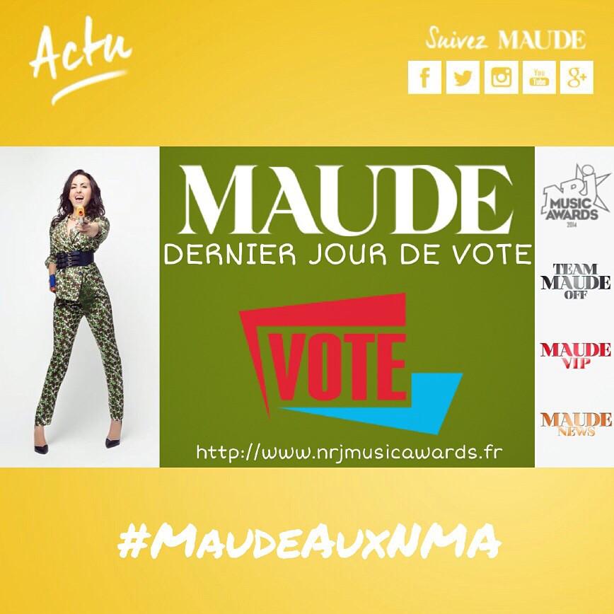 CestMoiQuiTweet's tweet photo. @Maude_Official ON VOTE 🚀 http://t.co/xpzBrur7FL
