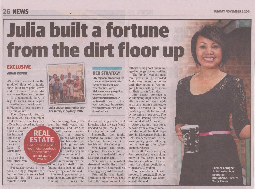 theuglydaughter's tweet image. The Ugly Daughter has finally made it into The Sunday Telegraph. It's Australia's biggest selling newspaper! :)