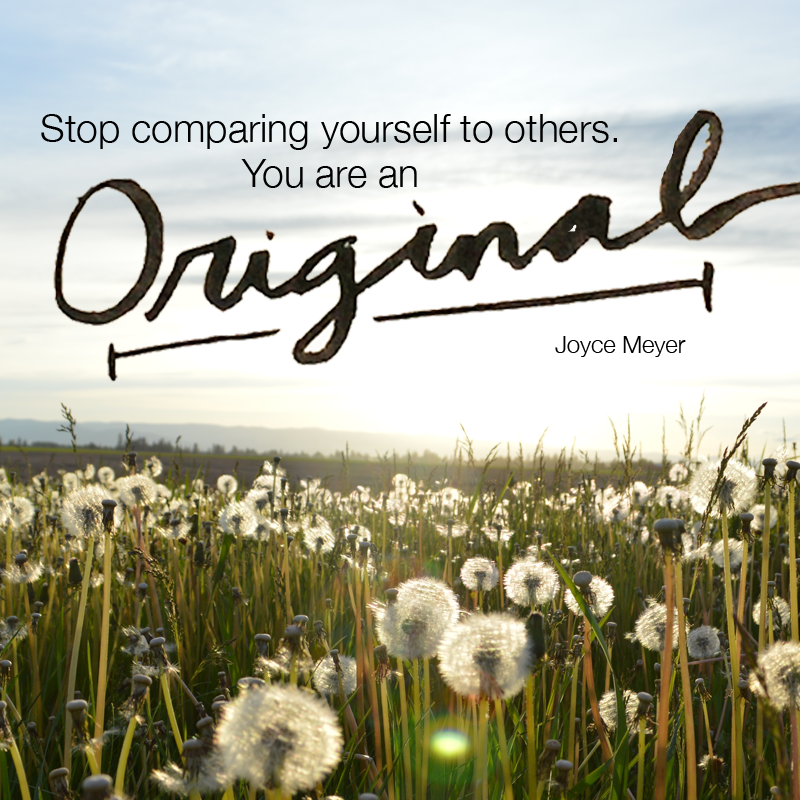 Stop comparing yourself...
