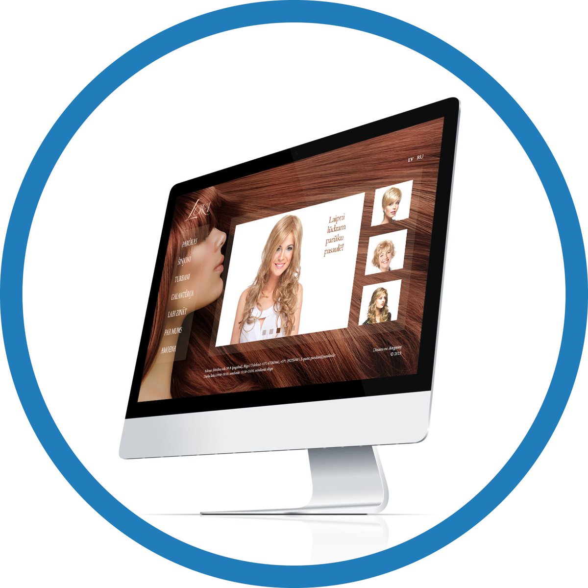 Airginity's tweet image. ''Airginity'' concept of ''Parūkas'' website design (parukas.lv). #airginity #design #website