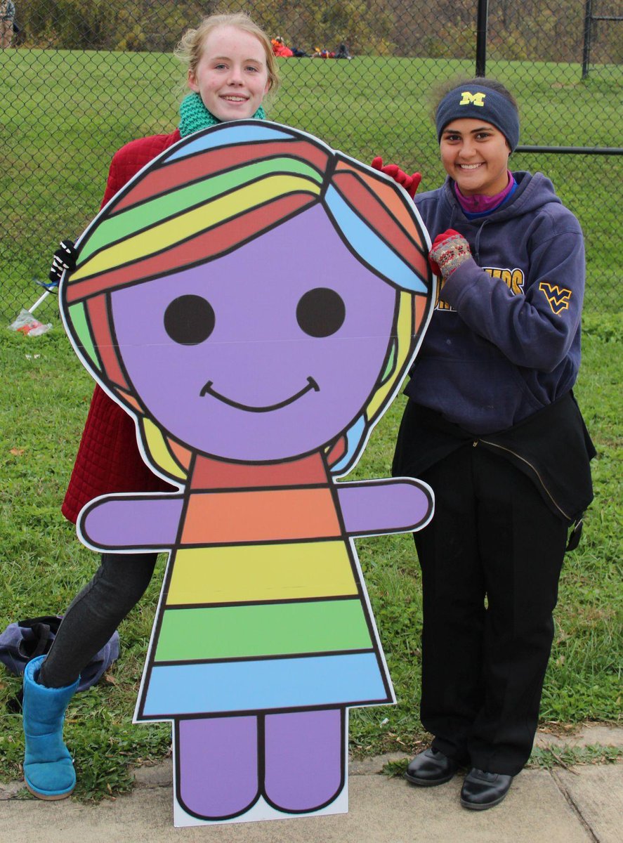 AllietheAlly's tweet photo. @AllietheAlly with students at the Blake Homecoming Game @GLSEN http://t.co/f6nUhrNhYP