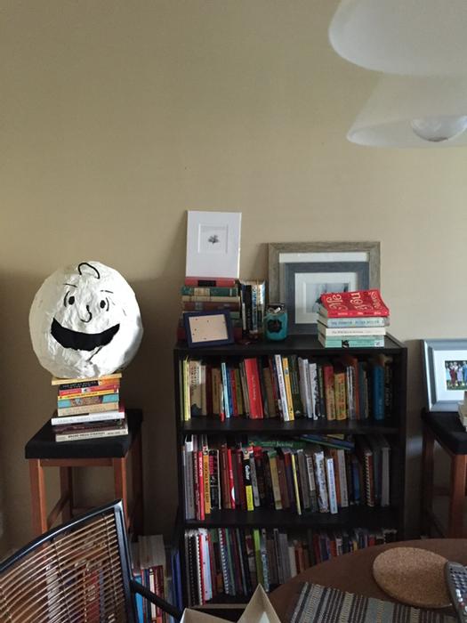 pratttj's tweet photo. Not sure if @AlmeeraJPratt is going to like where I've placed my Charlie Brown head #isthisart #posthalloweenproblems http://t.co/evNACxLIMd