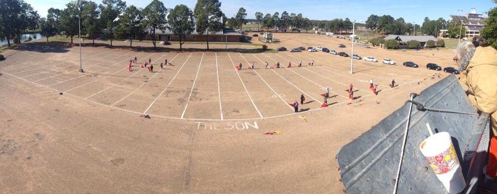 SONDemonBand's tweet photo. Our guard works hard. Making great strides this morning listening to Ms. Estelle! #DemonHeat #SONDemonBand #ForkEm http://t.co/qiXH106zVb