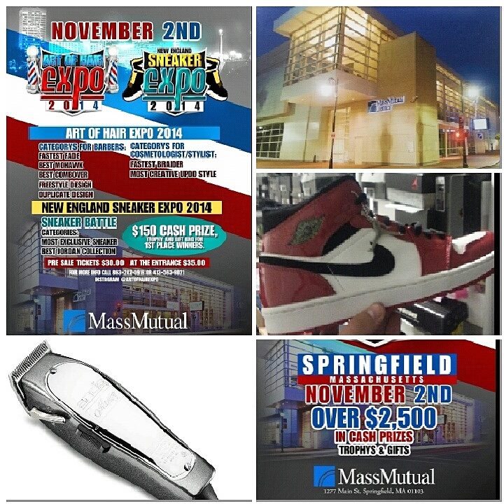1DJCHIZZLE's tweet photo. #ArtOfHairExpo2014 &amp; #NewEnglandSneakerExpo .. November 2nd, 2014... Mass Mutual Center Do... http://t.co/sNPYrLduHv http://t.co/XvxQ2O5MnK