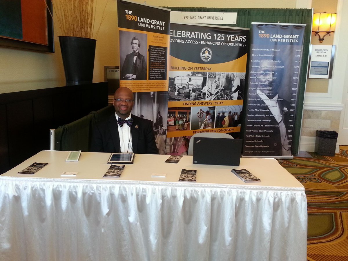 1890landgrant's tweet photo. Set up and ready to launch the 125th celebration at #APLU2014.  Stop by our booth to learn more. #celebrate1890s http://t.co/vfNkkjma7j