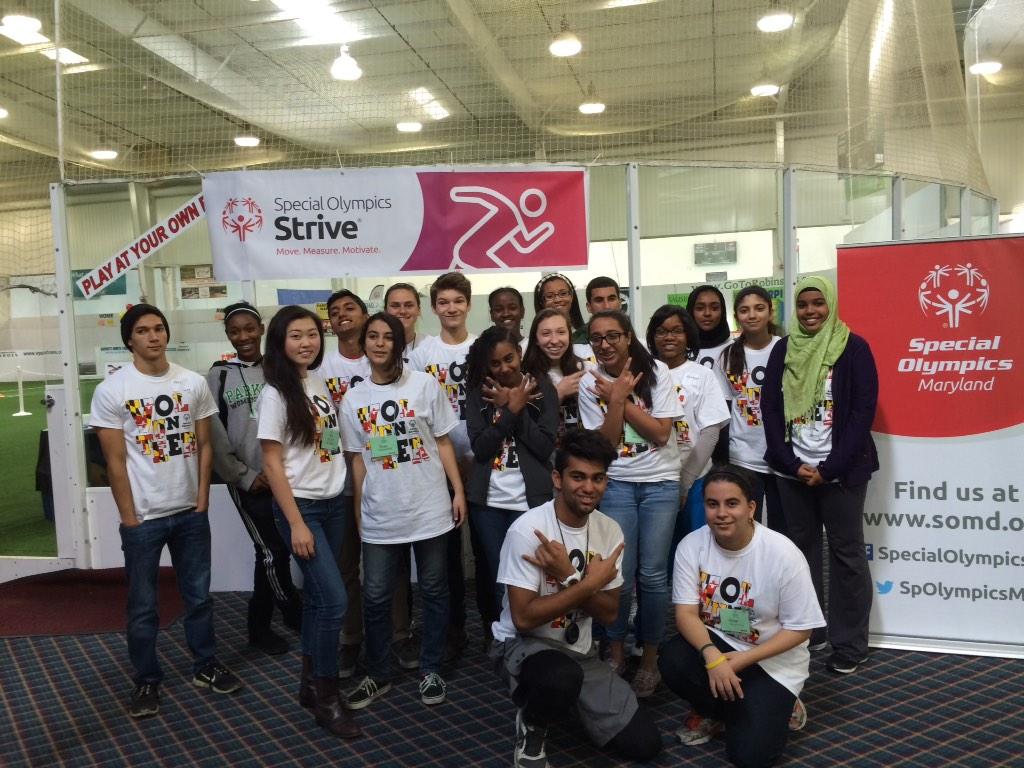 SpOlympicsMD's tweet photo. Thank you volunteers who helped at Strive program during 2014 Soccer Championships @Crown_Sports #PlayUnified http://t.co/nE2bsFf44E