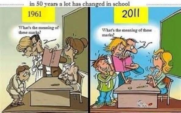 ShahSaara's tweet photo. "@Hammer0fFacts: A lot has changed at school over the last 50 years: https://t.co/P1qEKF9dTt"
