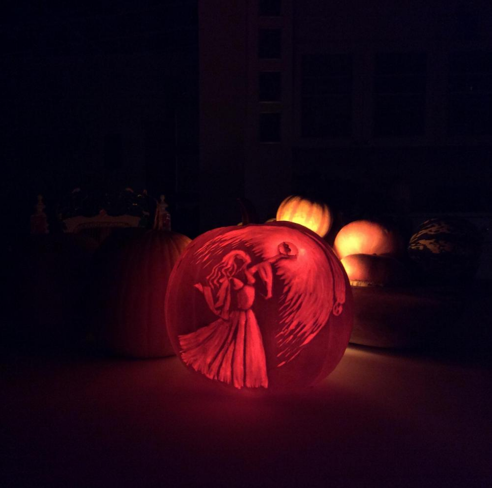 niccary's tweet photo. The winning #bitcoinween carving comes to us from @Coinapult crafted by Freya @BitcoinUKmedia Great job! Check it out http://t.co/ypbLnfKywr