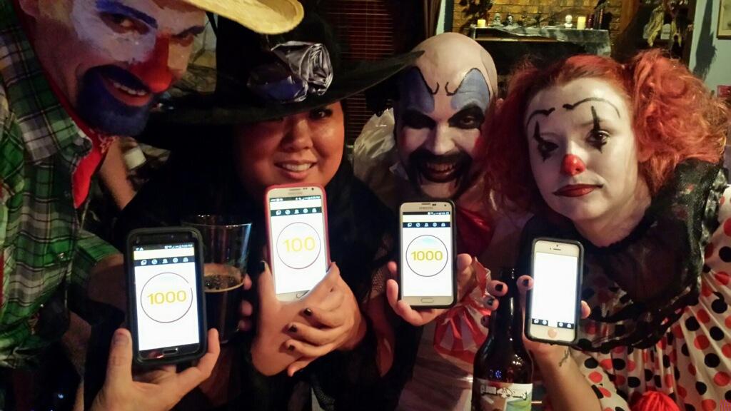 toddkill's tweet photo. @untappd Great Halloween! 1000, 100, 1000 &amp; 500 all on the same beer. Thanks for a great app! http://t.co/CnQQYhJ6US