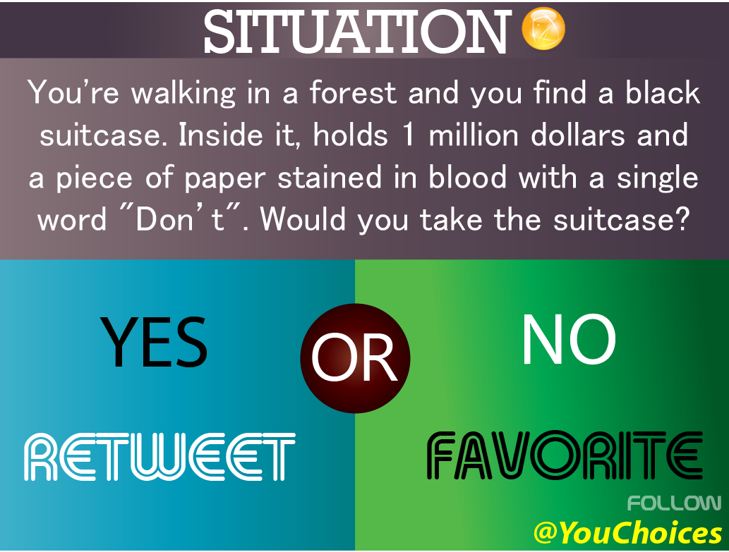 YouChoices's tweet photo. Would you take it? http://t.co/zaXd1wxyld