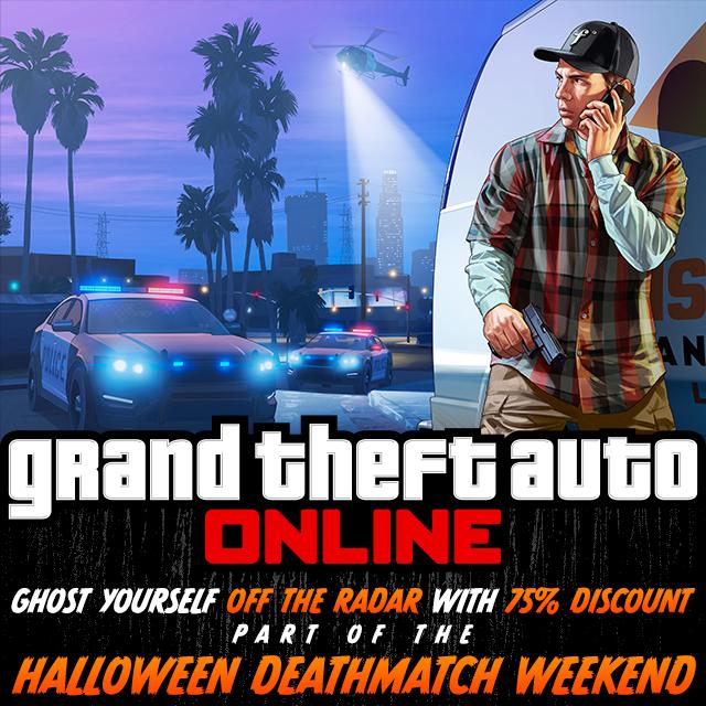 RockstarGames's tweet image. Ghost yourself with a 75% discount on Lester's 'Off the Radar' service all weekend long #GTAOnline
