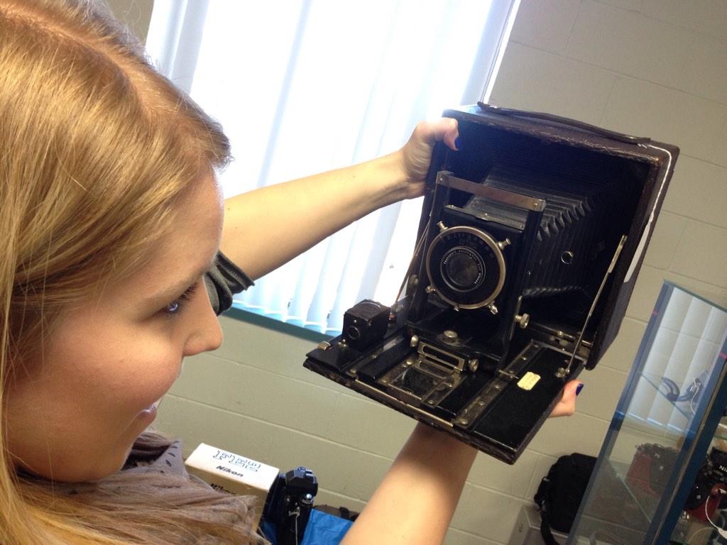 Taking a #selfie like its 1899 at the London Fall Vintage Camera Show - at the Byron Legion until 3pm #ldnont