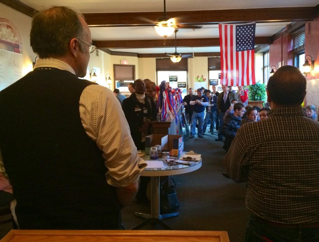 WoolfforNY's tweet photo. Inspiring turnout today in Potsdam for the #WoolfPack Get Out the Vote launch! http://t.co/RVj0fv1jh4