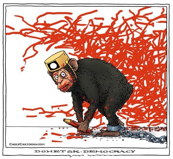 2111015's tweet photo. #Donetsk "democracy". #Ukraine #Donbas #Russia #Putin #Novorossya http://t.co/iZOrGbvlf8