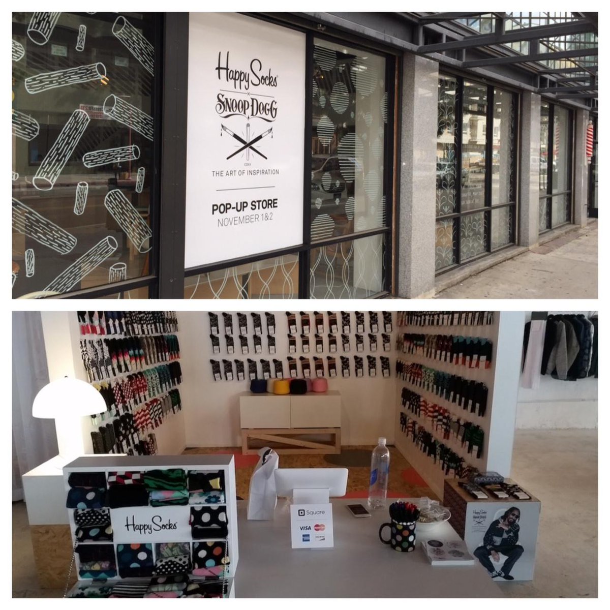 Get here now !! #HappySocksxSnoopDogg pop up at <a href="/austereco/">Austere</a> 9th n hill DTLA