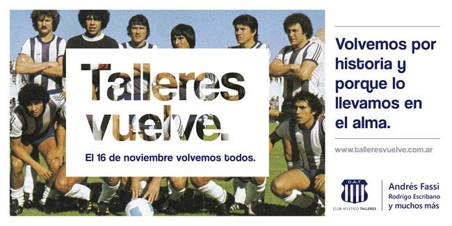 volvemostodos's tweet photo. Volvemos por Historia y porque lo llevamos en el Alma. El 16 volvemos todos #TalleresVuelve RT x @LibroCentenario http://t.co/4VQx3nWNi6