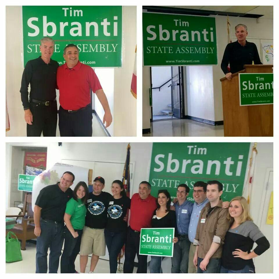 TomTorlakson's tweet photo. I'm working with @SbrantiforAD16 to #GOTV today. It was great to see so many friends &amp; supporters! http://t.co/CpcbDJayka