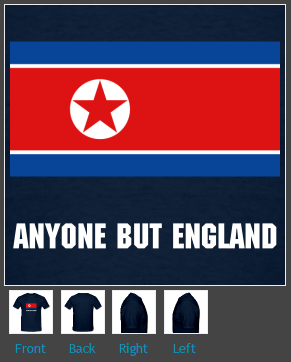 SPFHell's tweet image. New Anyone But England t-shirt out now.

spfhell.spreadshirt.co.uk/north-korea-ab…

£17.99

#ABE #AnyoneButEngland #Scotland #SFA #SPFL
