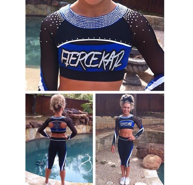 Cheer Athletics FierceKatz new uniforms! Love the back!! 😍