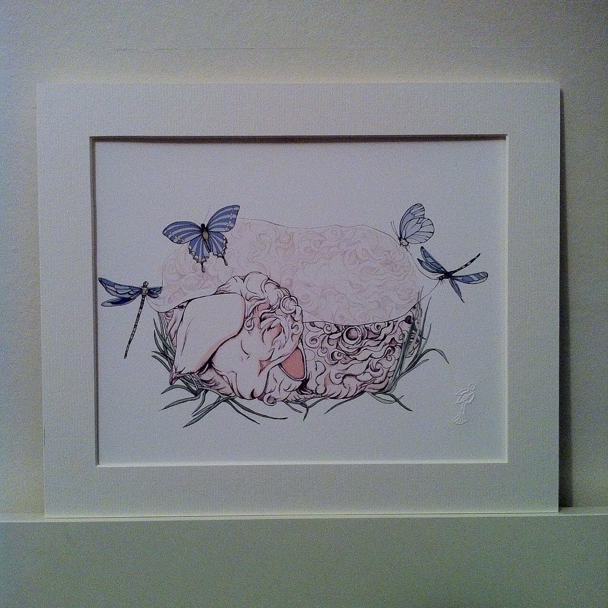 My Dutch friends treated me today! Lovely print @kathcaldwell for in our nursery @RexLiverpool  #supportfellowartists