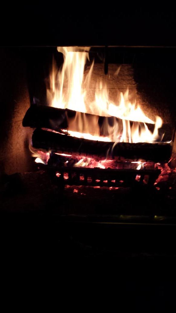 A nice fall fire, what time is it?  #nomoretimechange