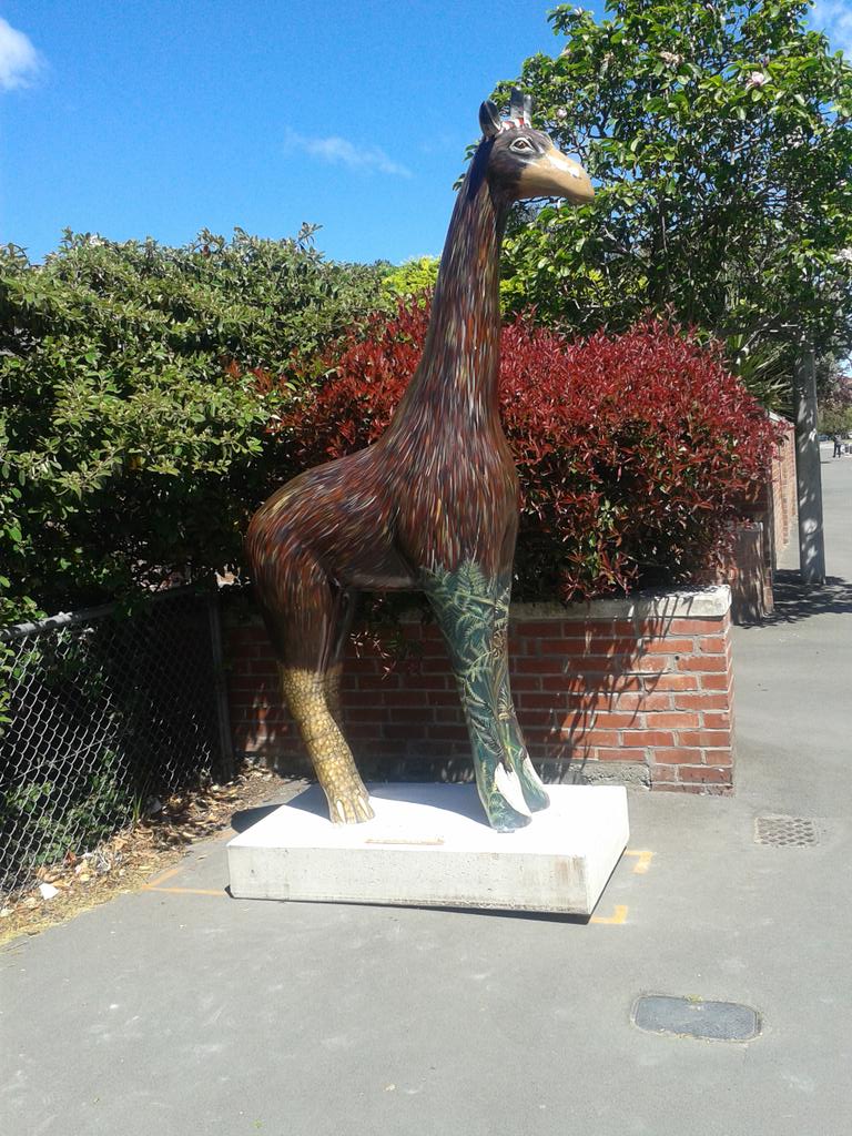 Finnyx5's tweet photo. This is a moa giraffe hiding near the hills
@ChChStandsTall 
Do I really have to go back to work soon, this is fun... http://t.co/Tmkv8M9M0J