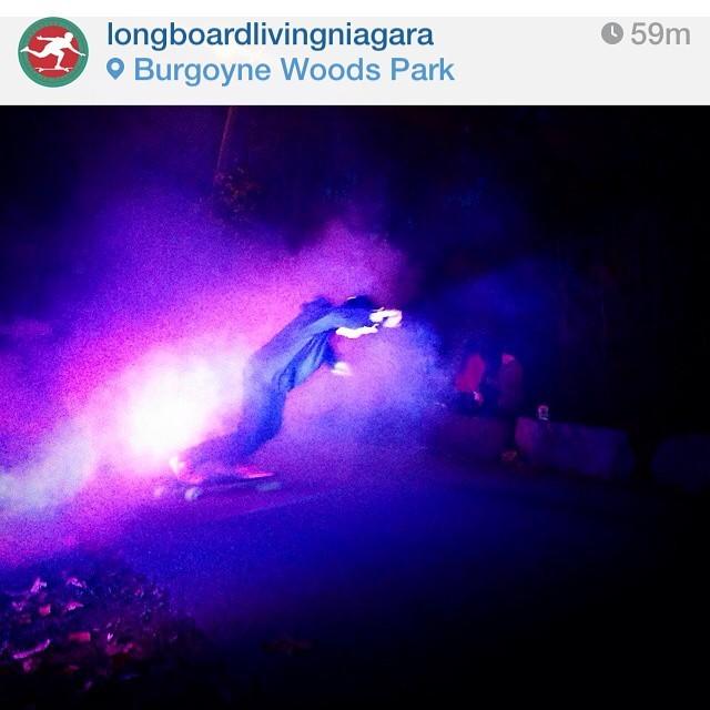 longboardstuff's tweet image. From: @longboard_living | @micartneylbl pulled out all the stops at his #slidejam today. Food, sponsors, music, s...