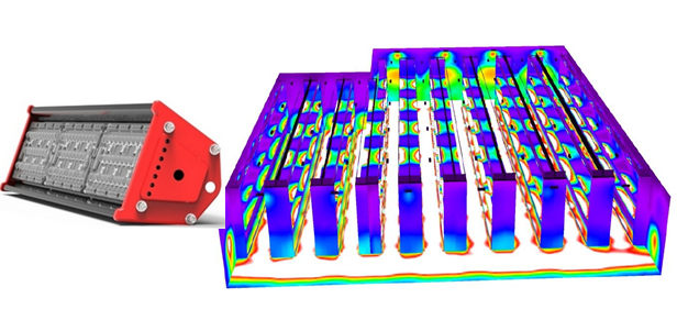 LEDbaylight's tweet image. The luminious lighting pattern is rectangular, which is complied with the shape of aisle to reduce luminous wasted.