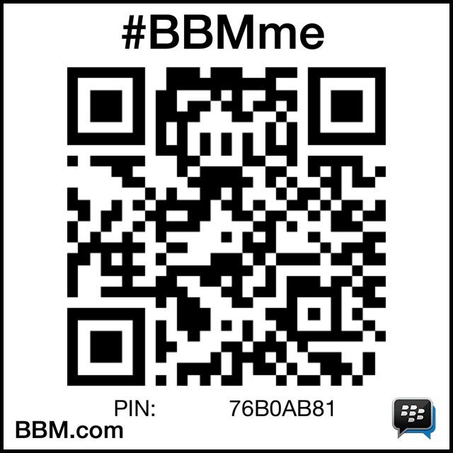 #BBMme PIN:76B0AB81
pin.bbm.com/76B0AB81