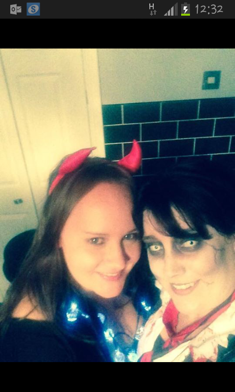 D_coldy's tweet photo. Myself and the bestest @uliebooly before she took the knock x # Halloween #party #shots #lightweight #sameagainsoon http://t.co/4GMuz3OGxm