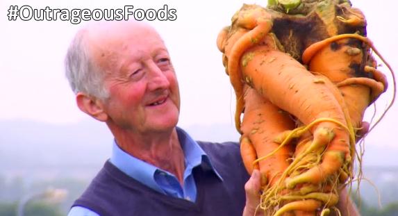 Behold, a 20 pound carrot. #OutrageousFoods "