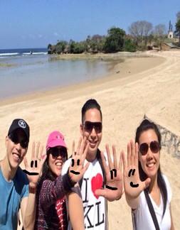 CatherineOng's tweet photo. #ABal di pantai Nusa Dua #HiFie #Hands4Diabetes @TropicanaSlim http://t.co/QvjIbzPq1q
