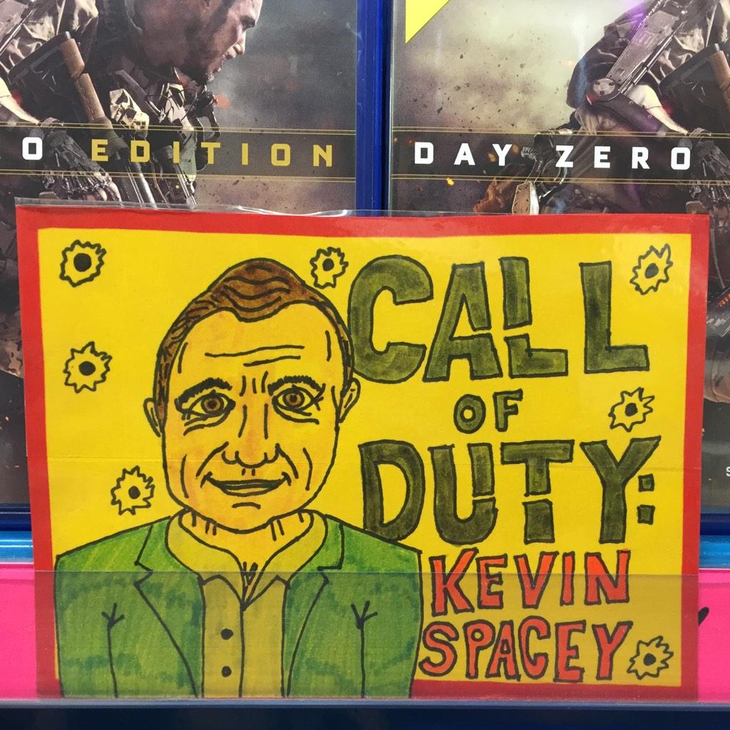 ChrisMi_JBaus's tweet photo. Call of Duty: Kevin Spacey (or Advanced Warfare, as it's "properly" called) is out now. http://t.co/Az9QnWRuMq