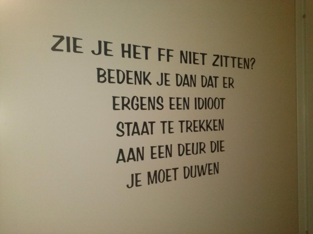 Ook voor spreuken/meubel teksten bent u bij ons aan het juiste adres. Info@walda-design.nl