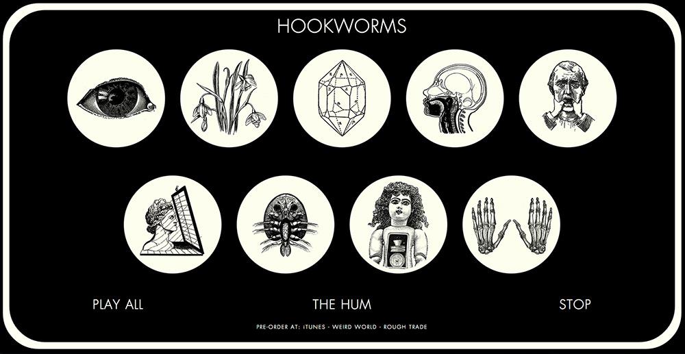 You can now stream our new record The Hum,accompanied with visuals created by our guitarist JW:hookworms-thehum.com
