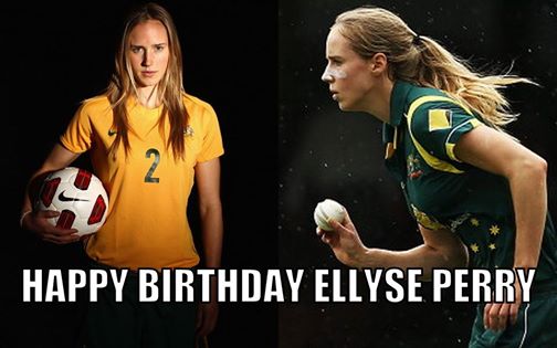 Happy Birthday, Ellyse Perry (Official). The dual international (Cricket Australia + football) star turns 24 today. 